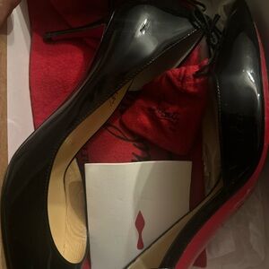 Christian Louboutin Black and Red Heels